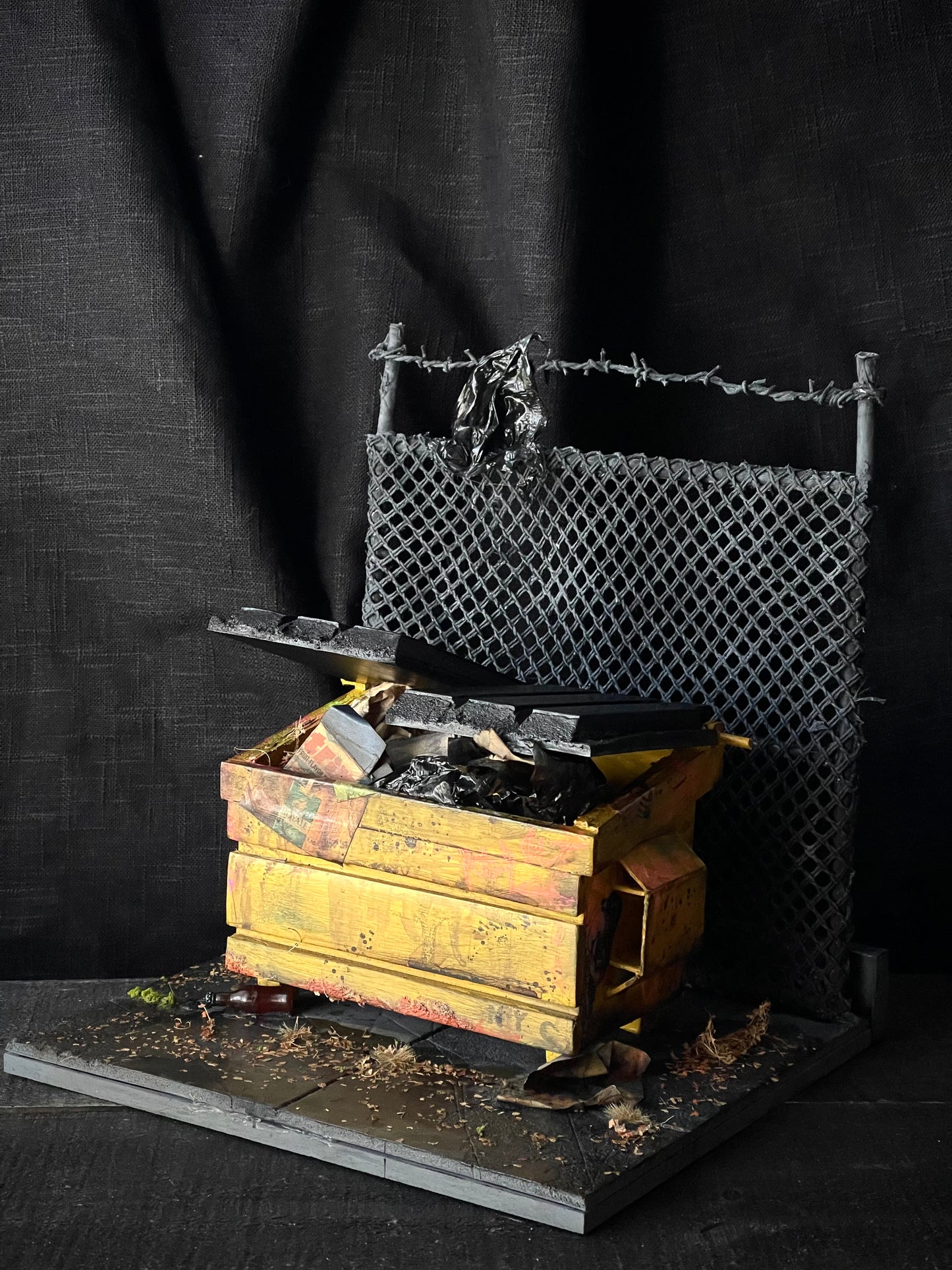 Urban Grunge Yellow Dumpster