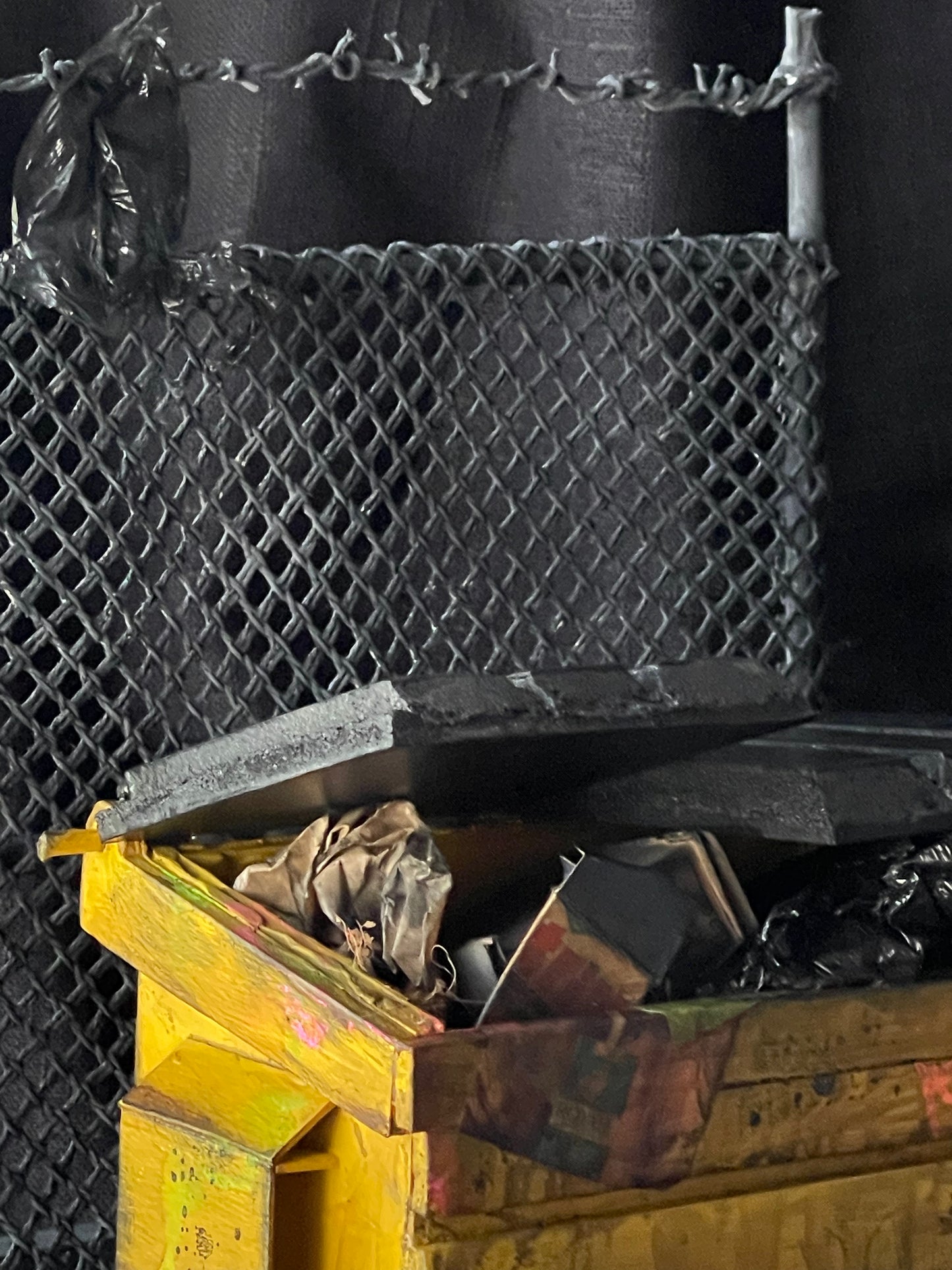 Urban Grunge Yellow Dumpster
