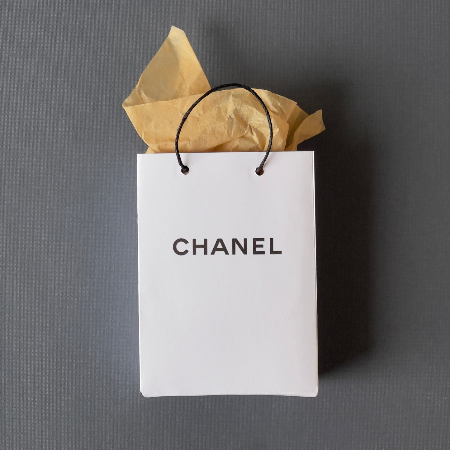Miniature Chanel Shopping Bag with Tissue