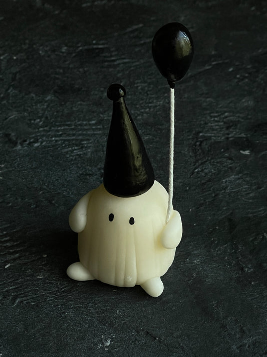 Happy Birthday Black Balloon Ghostie